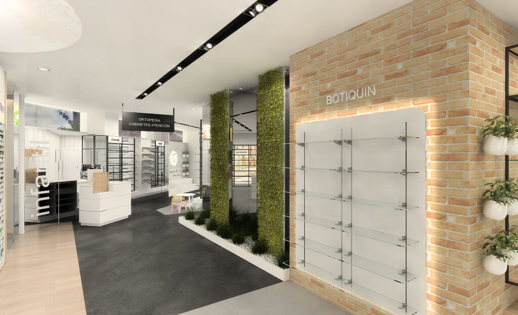 alt="foto render de farmacia la explanada ubicada en úbeda para post sobre nueva apertura"